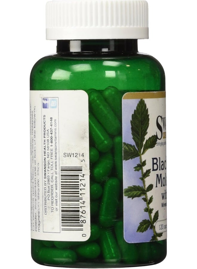Swanson Blackstrap Molasses with Iron 29Mg 120 Capsules - Image 4